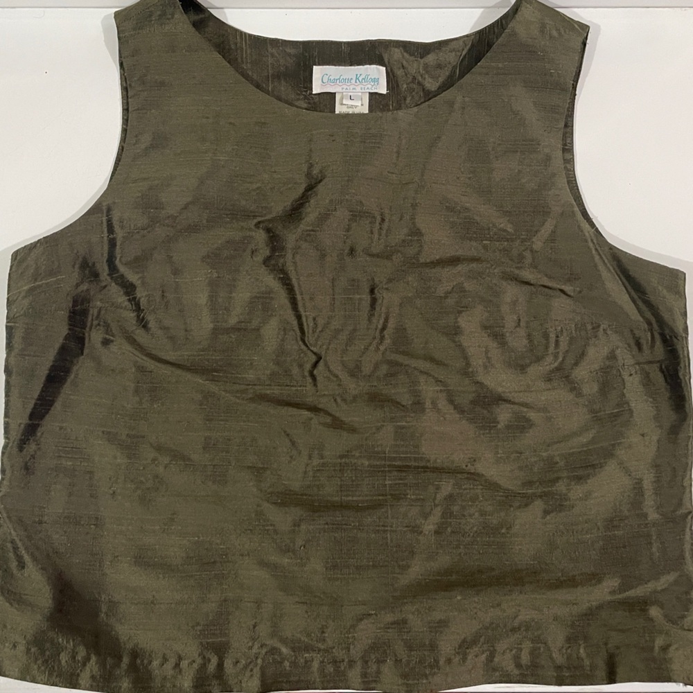 Charlotte Kellogg Palm Beach 100% Silk Top